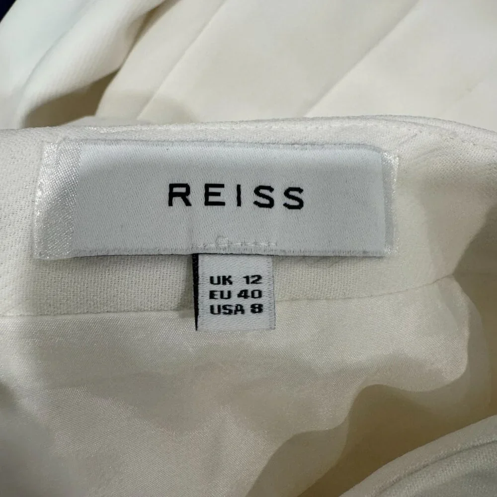 Reiss White Women's Myla Skirt Suit Set (Jacket + Skirt) (Size 6/8) - Picture 9 of 15